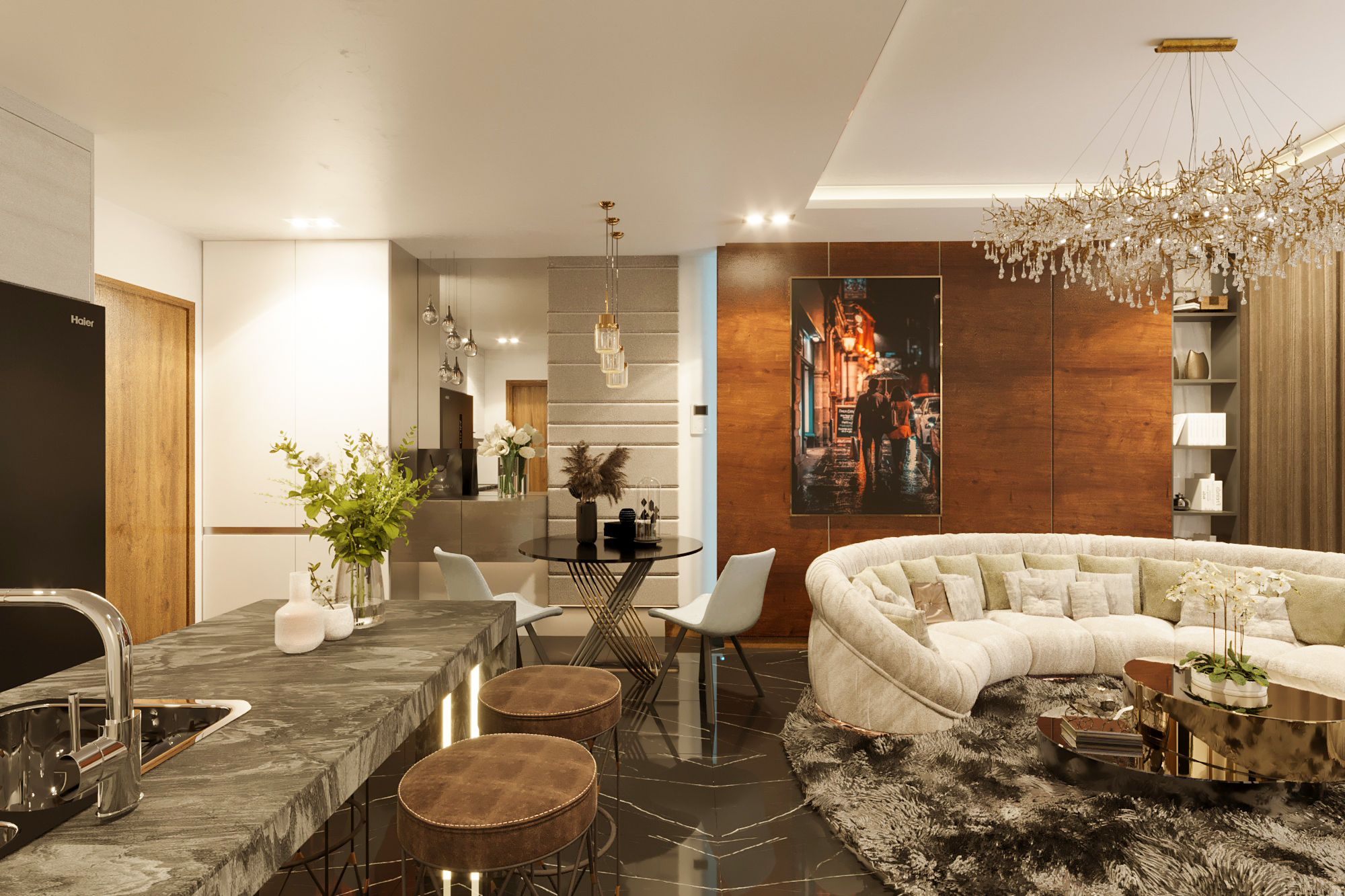 3D Interior Apartment Scene 2022-4