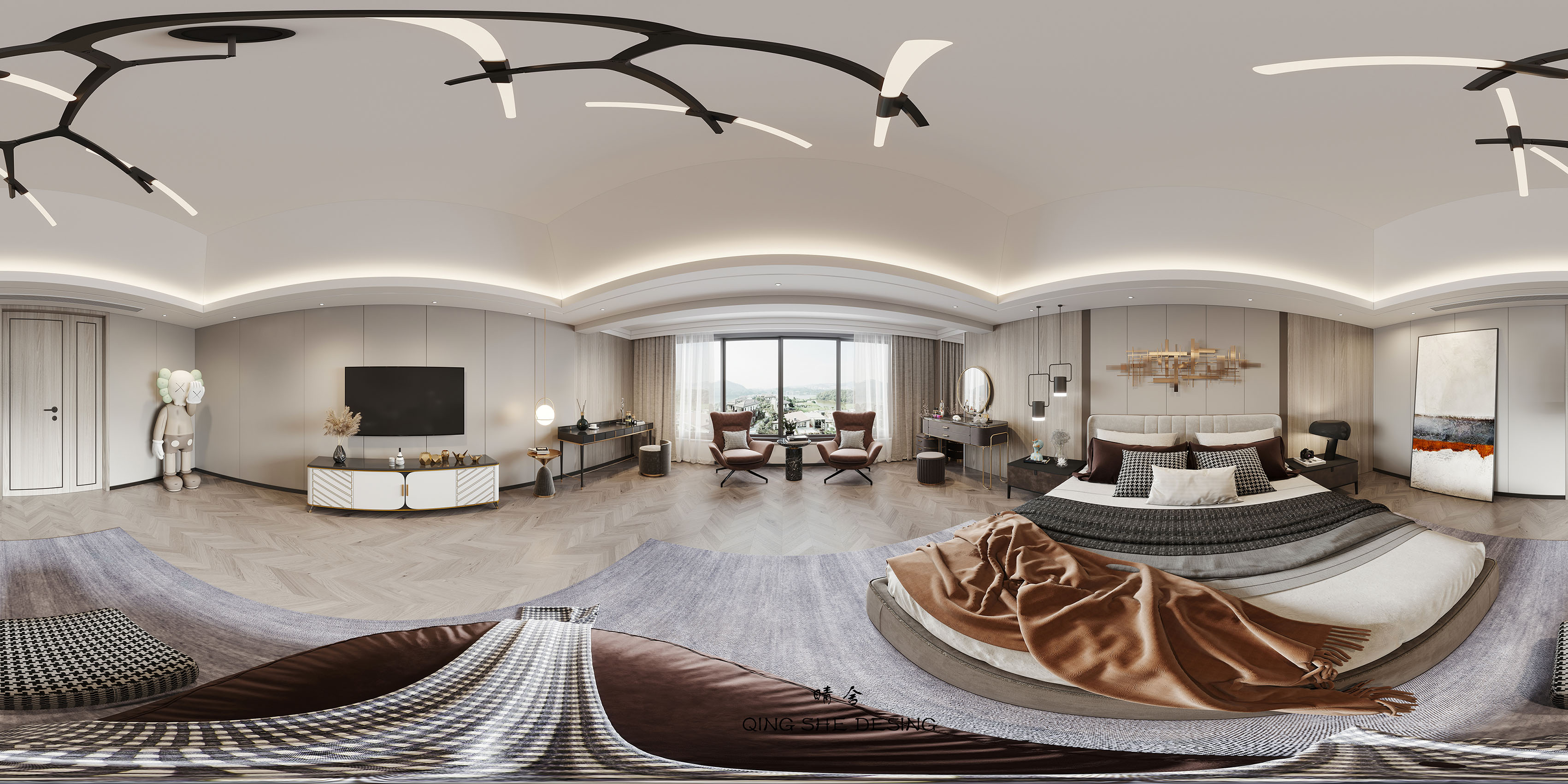 颐景御园建材生意业主的稳重温馨之家-2