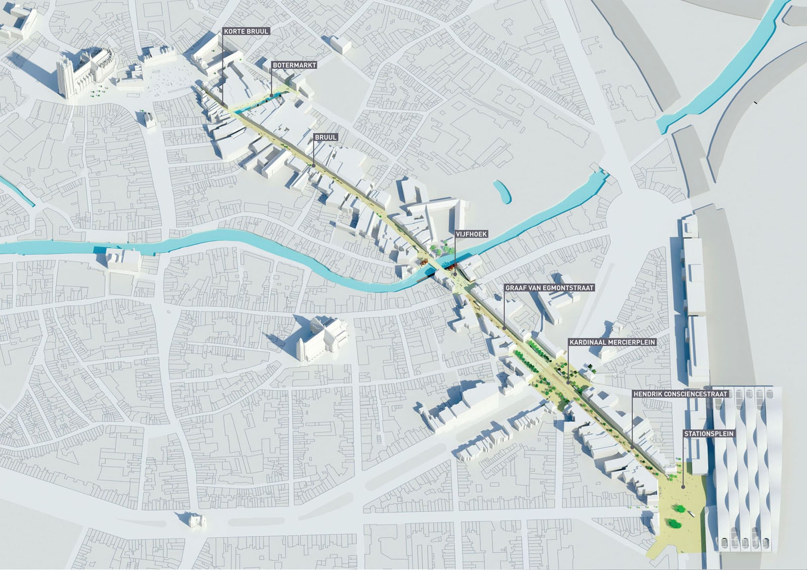 比利时梅赫伦林荫大道——低调而充满活力的购物街设计-15
