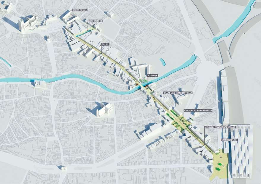 比利时梅赫伦林荫大道——低调而充满活力的购物街设计-15