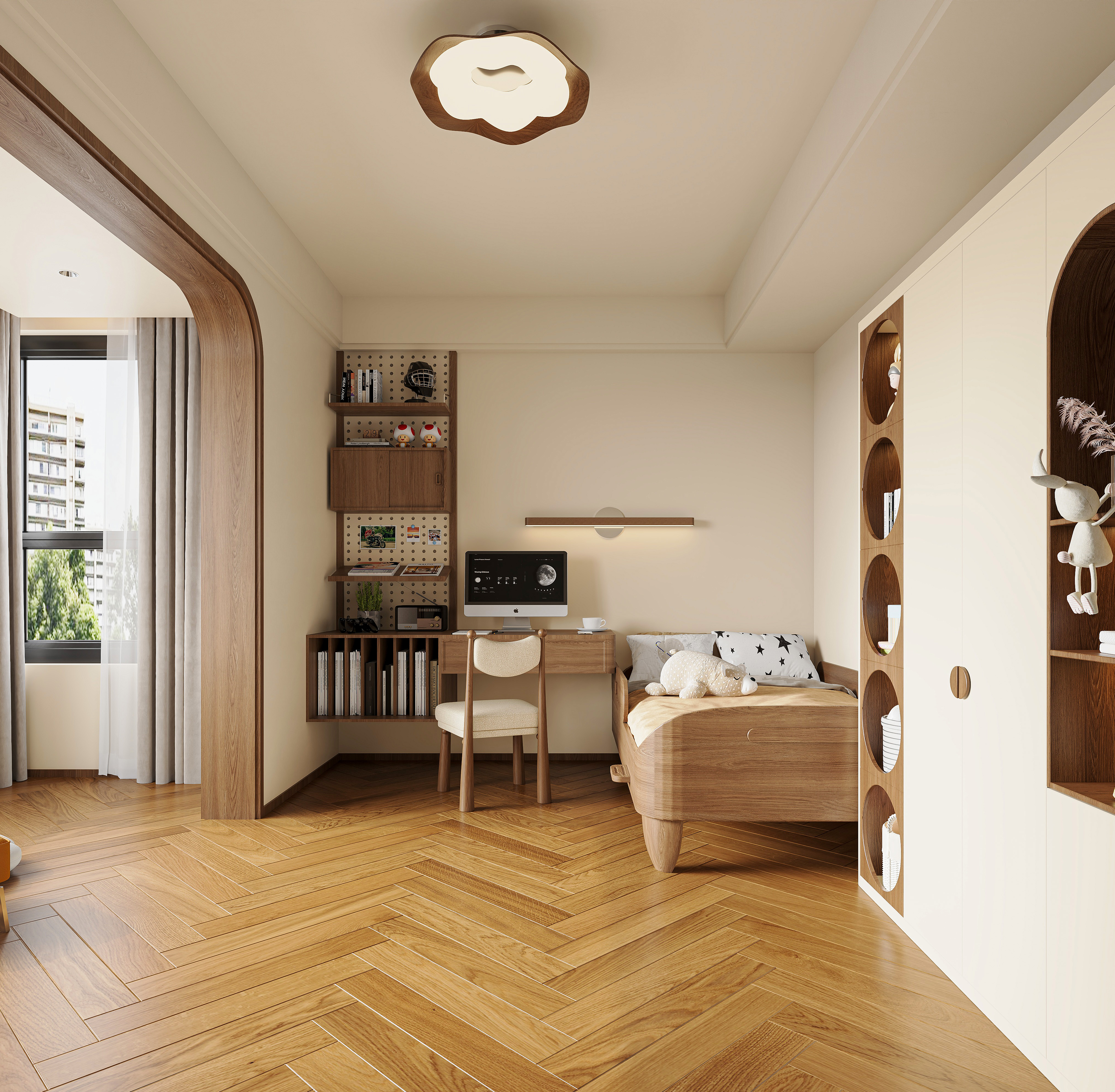 满墙的书是家里最好的装饰，中古的兼容性非常的高-7