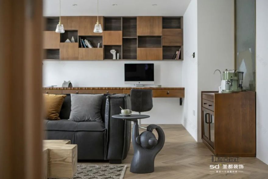 机车控的秘密基地 | 极简复古的 120㎡浪漫空间-32