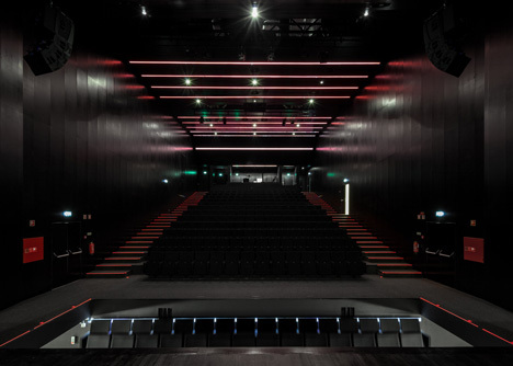 Casa das Artes art and culture centre with bright red walls-30