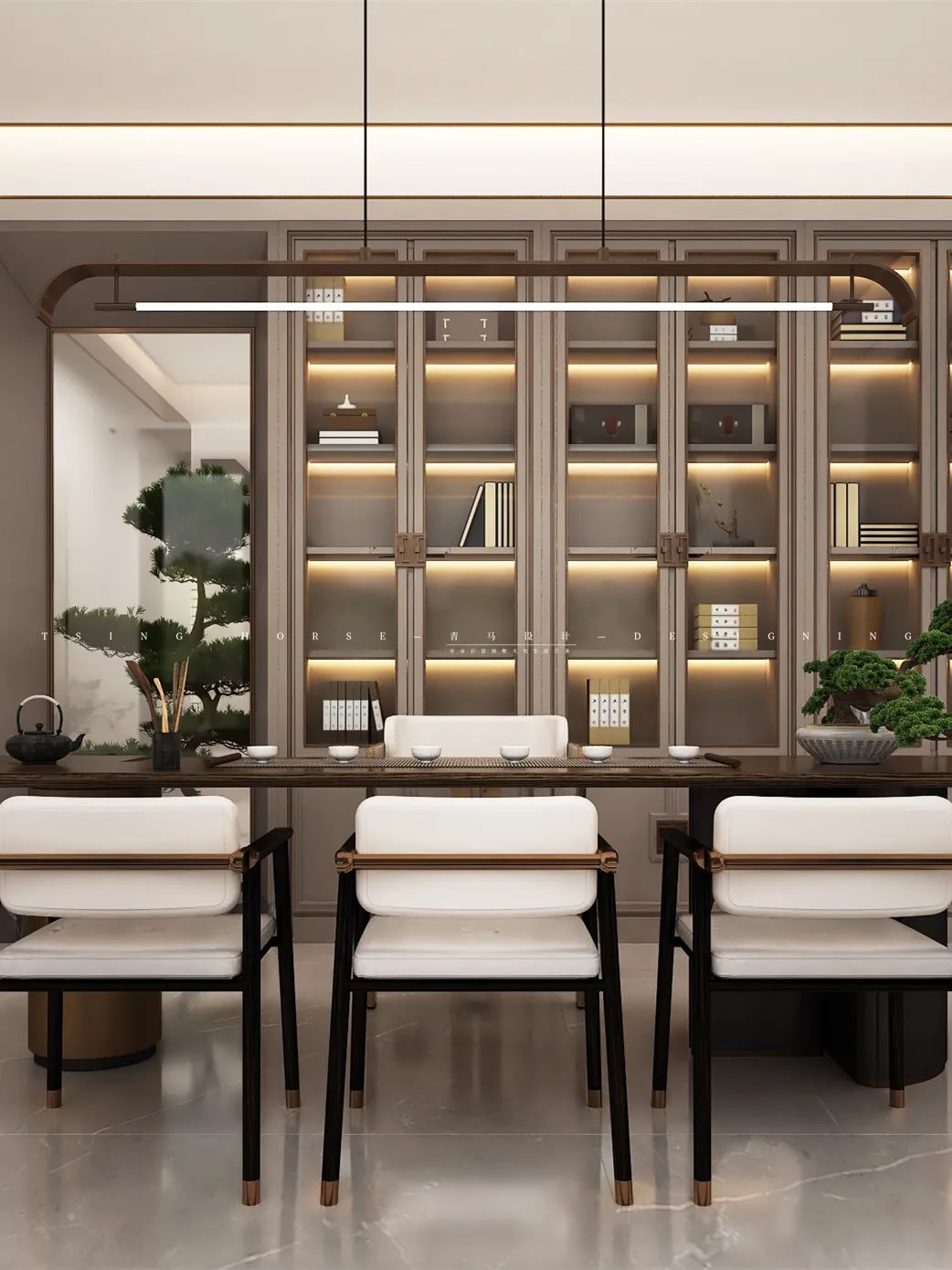 绿地国际生态城意式轻奢别墅丨陈哲梧设计团队-41