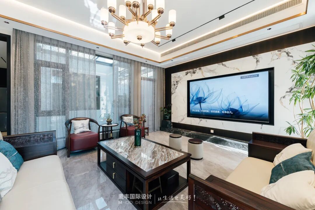 MHOO|绿城诚园380㎡中式轻奢：在时光里，晕染东方诗意-21