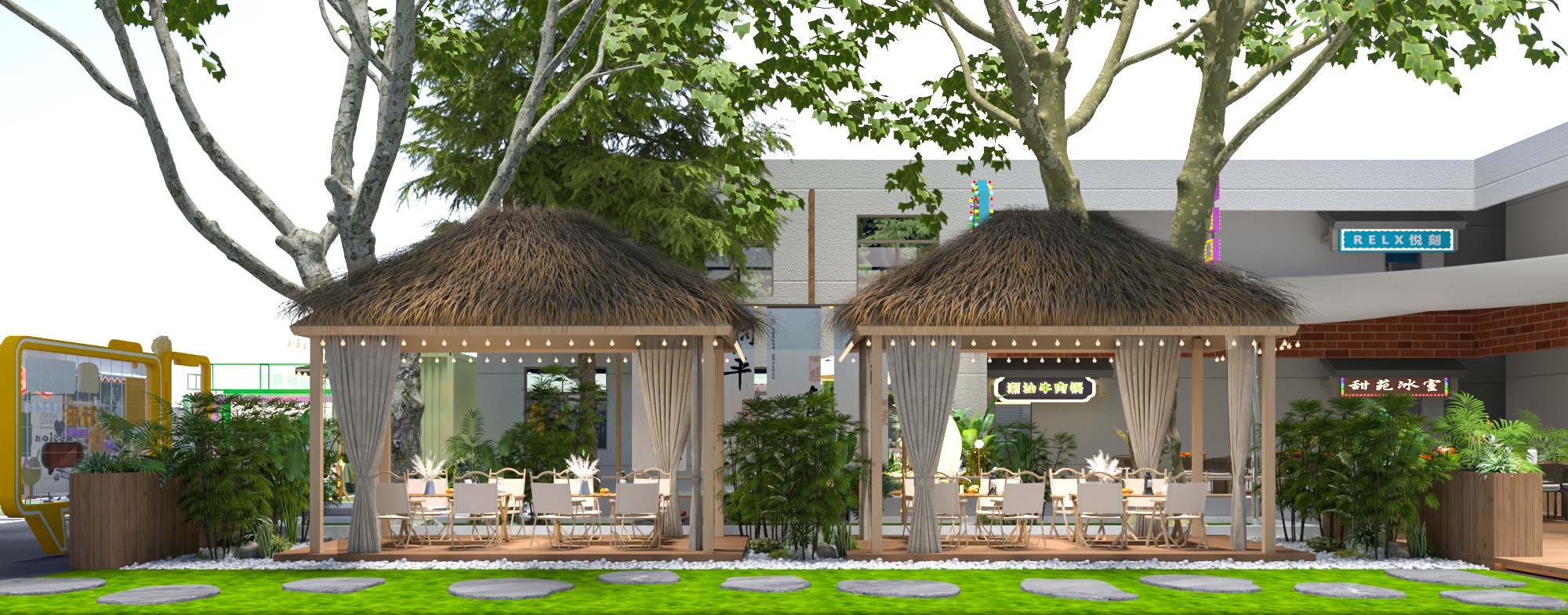 河工大露营餐厅丨河南天恒建筑装饰工程有限公司-13