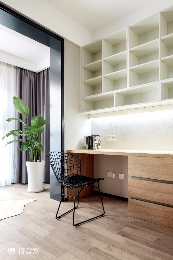 唤醒时光——167㎡怀旧北欧风住宅  诗享家设计-24