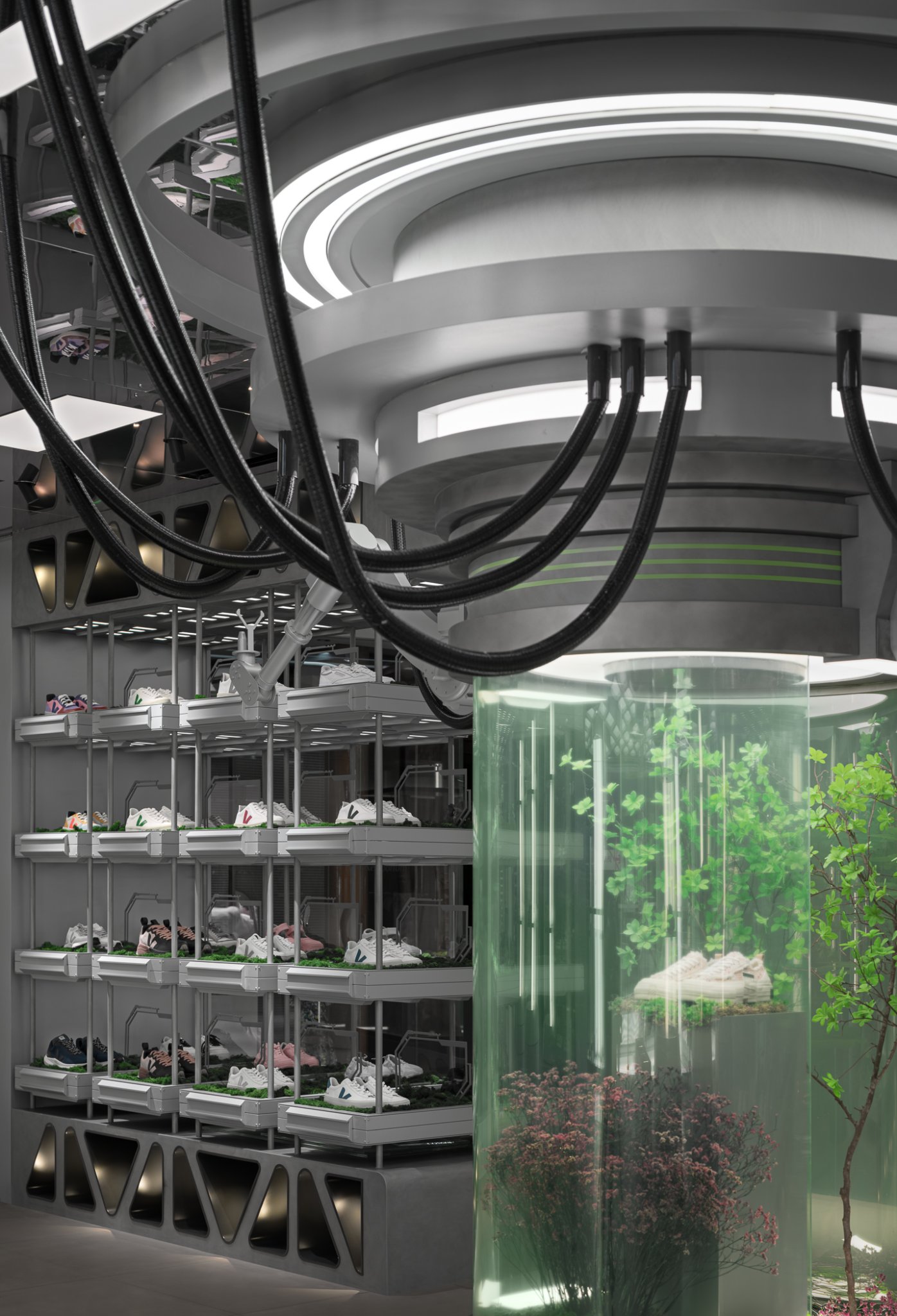 Dong'an Lu·emporium 的“未来实验室”鞋店-7