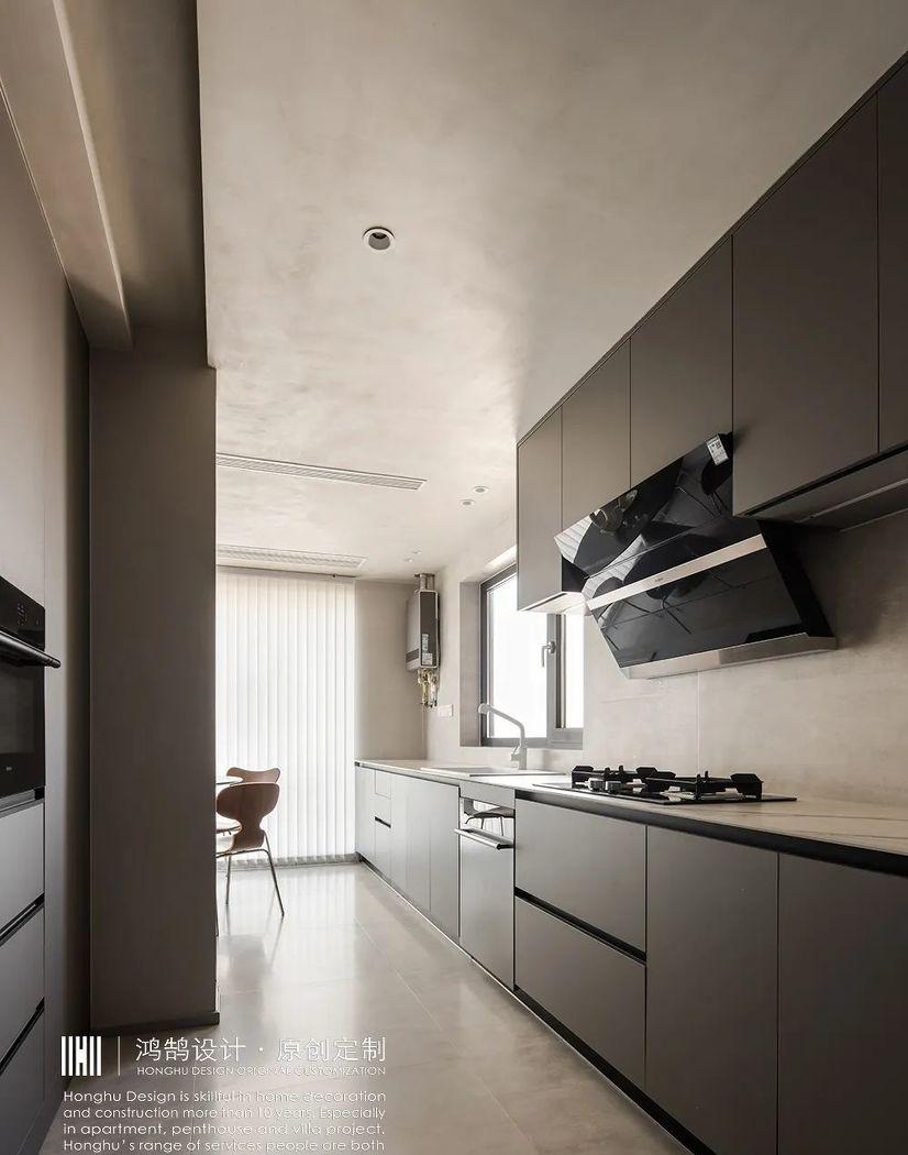 120㎡都市旷景现代极简风学区房设计-13