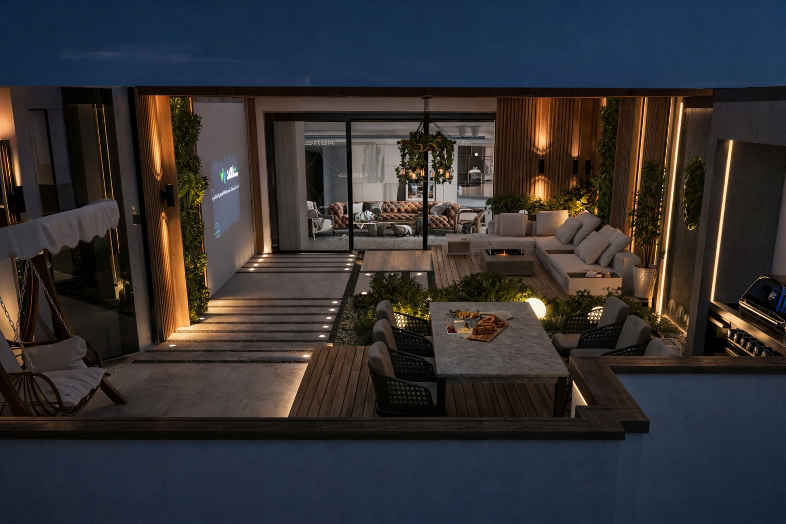 现代屋顶户外生活空间-5