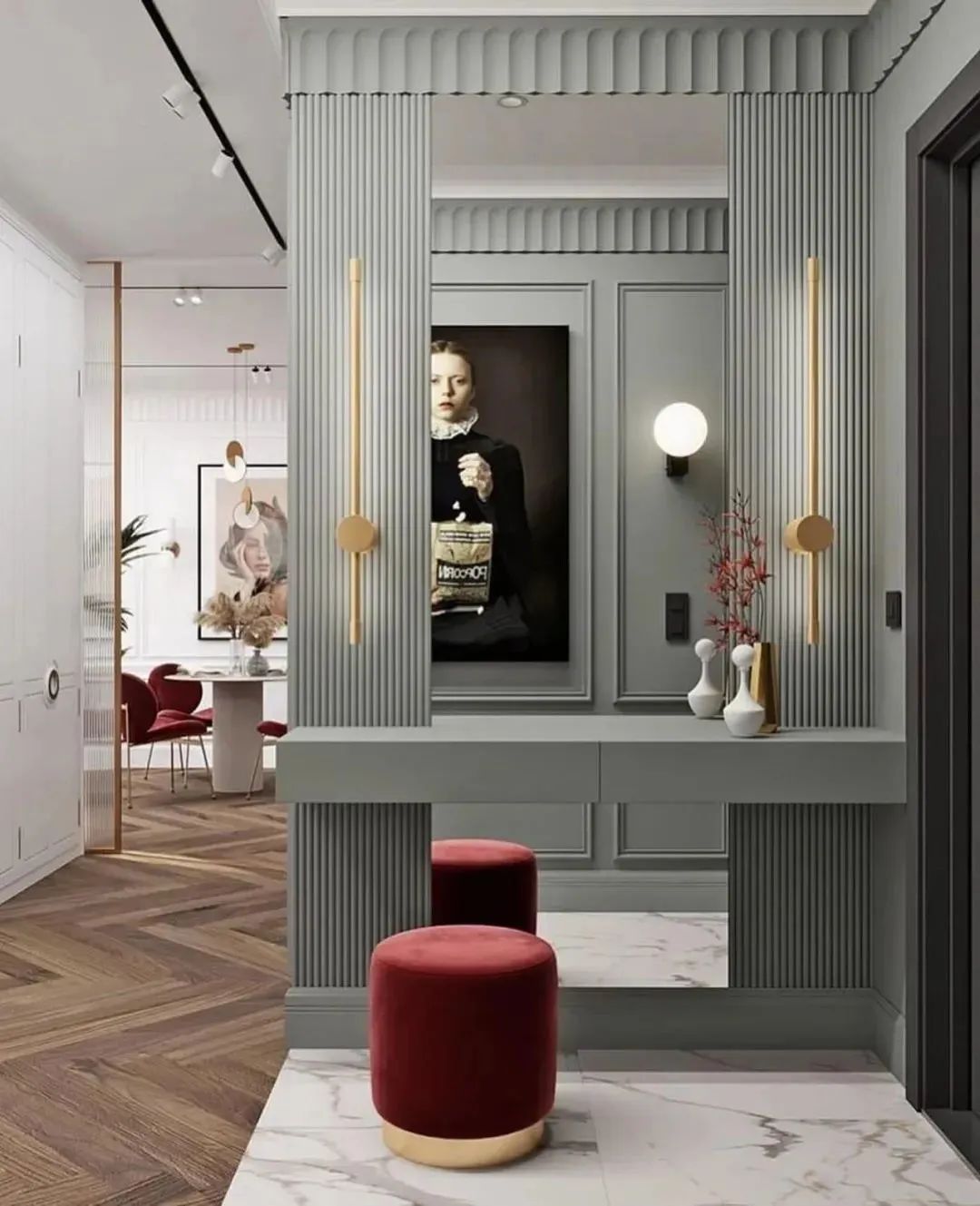 500㎡联排别墅,现代东方诗意空间丨东易日盛北京原创别墅分公司-101