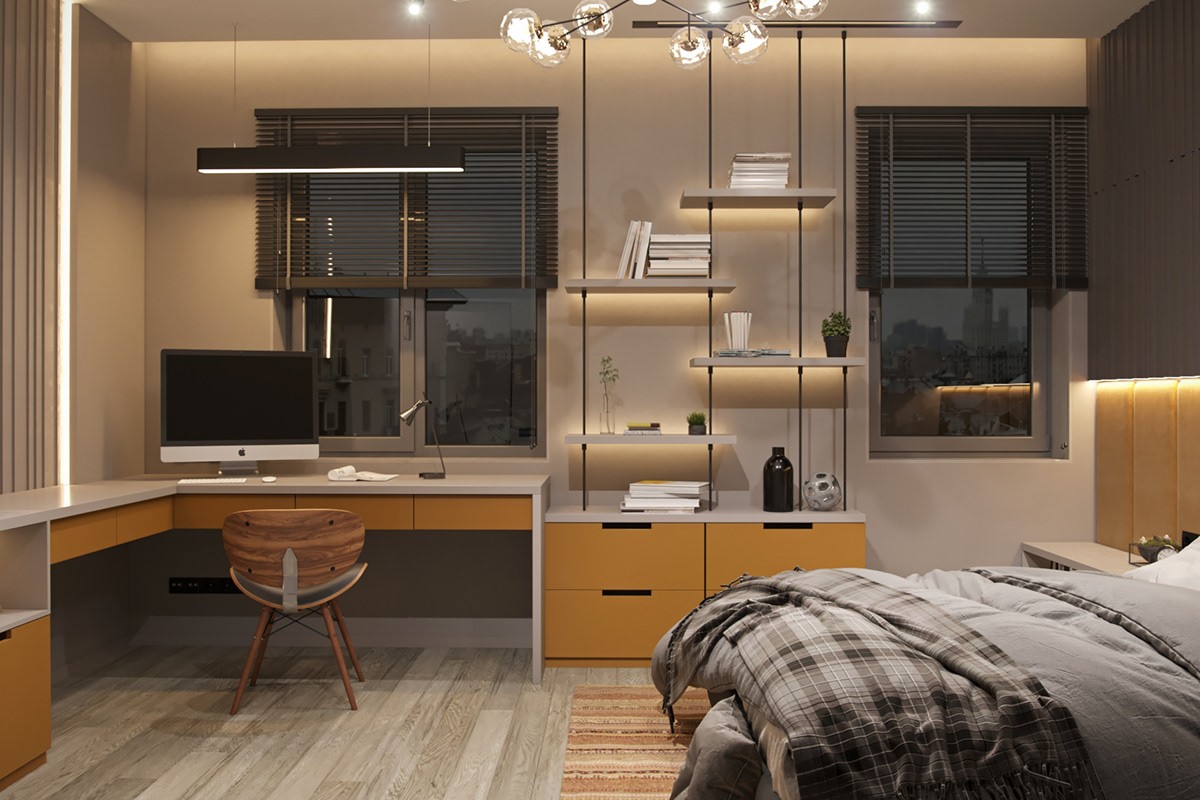 300平方米--浅色系空间设计-14