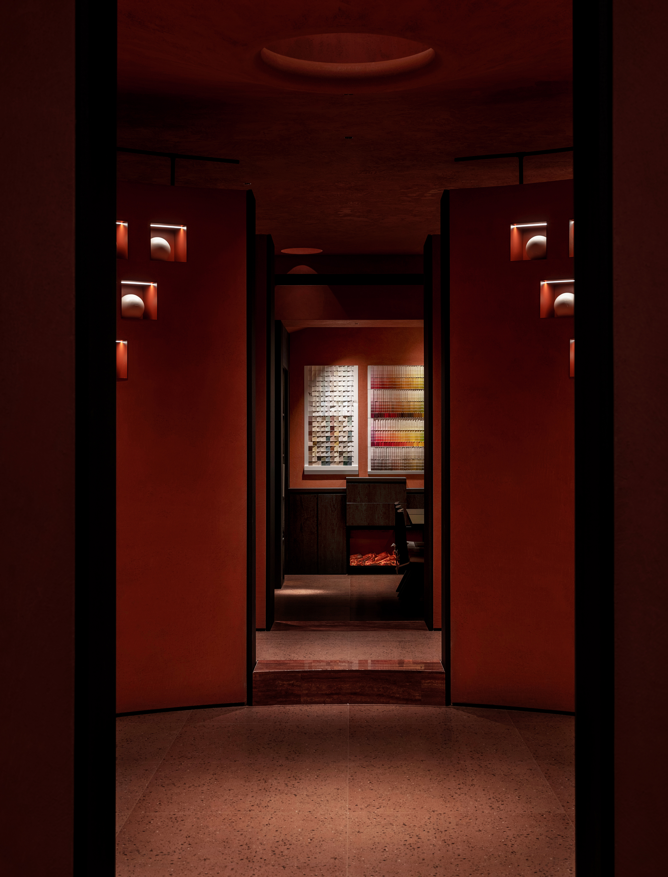 山谷隐喻,邓恩涂料展厅丨中国河北丨安年设计-17