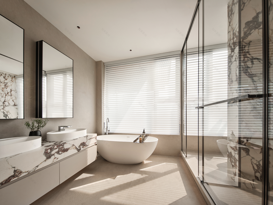 余颢凌新作|成都麓湖 330㎡ 大平层,书写温润与优雅-77