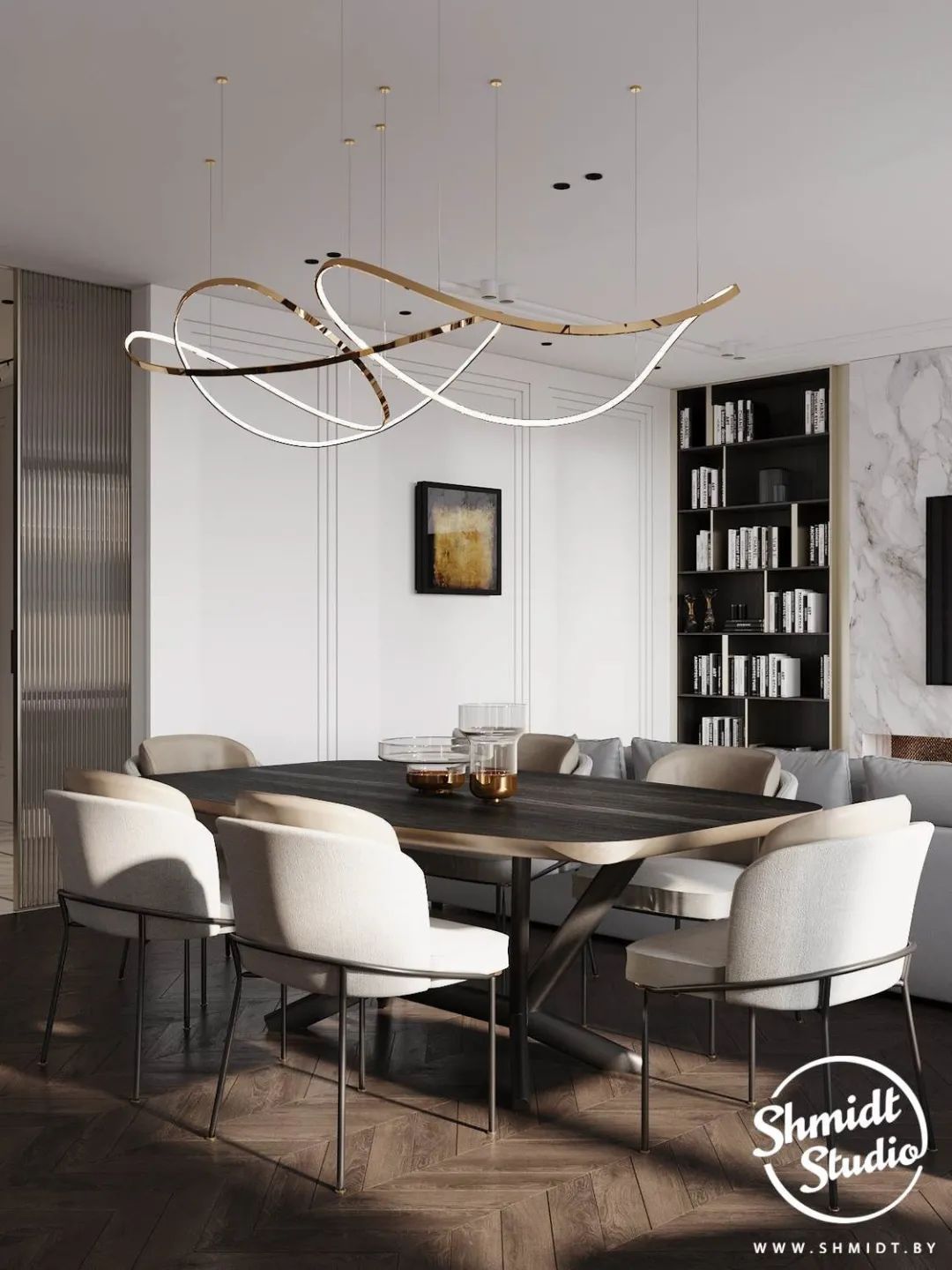 轻奢高级灰公寓丨俄罗斯设计工作室 Gennady Shmidt-24