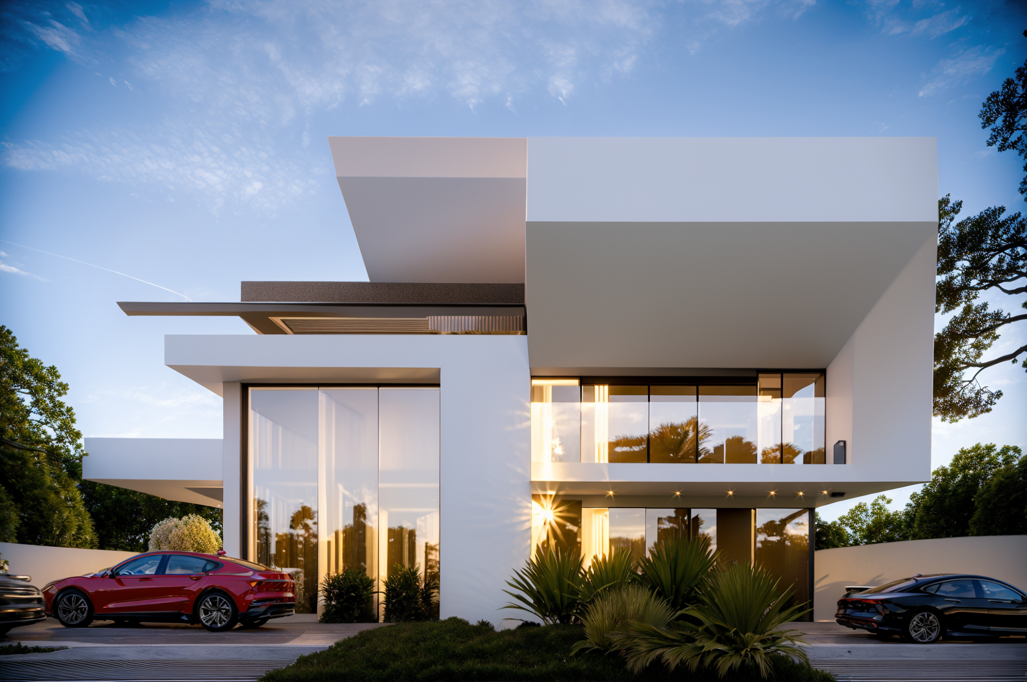 AI创意设计61-现代别墅-2