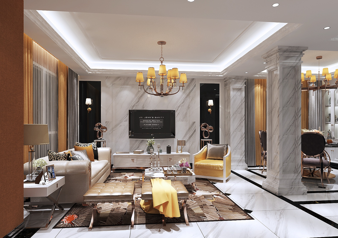 招商海德名门二期 205 号现代风格家居设计-2