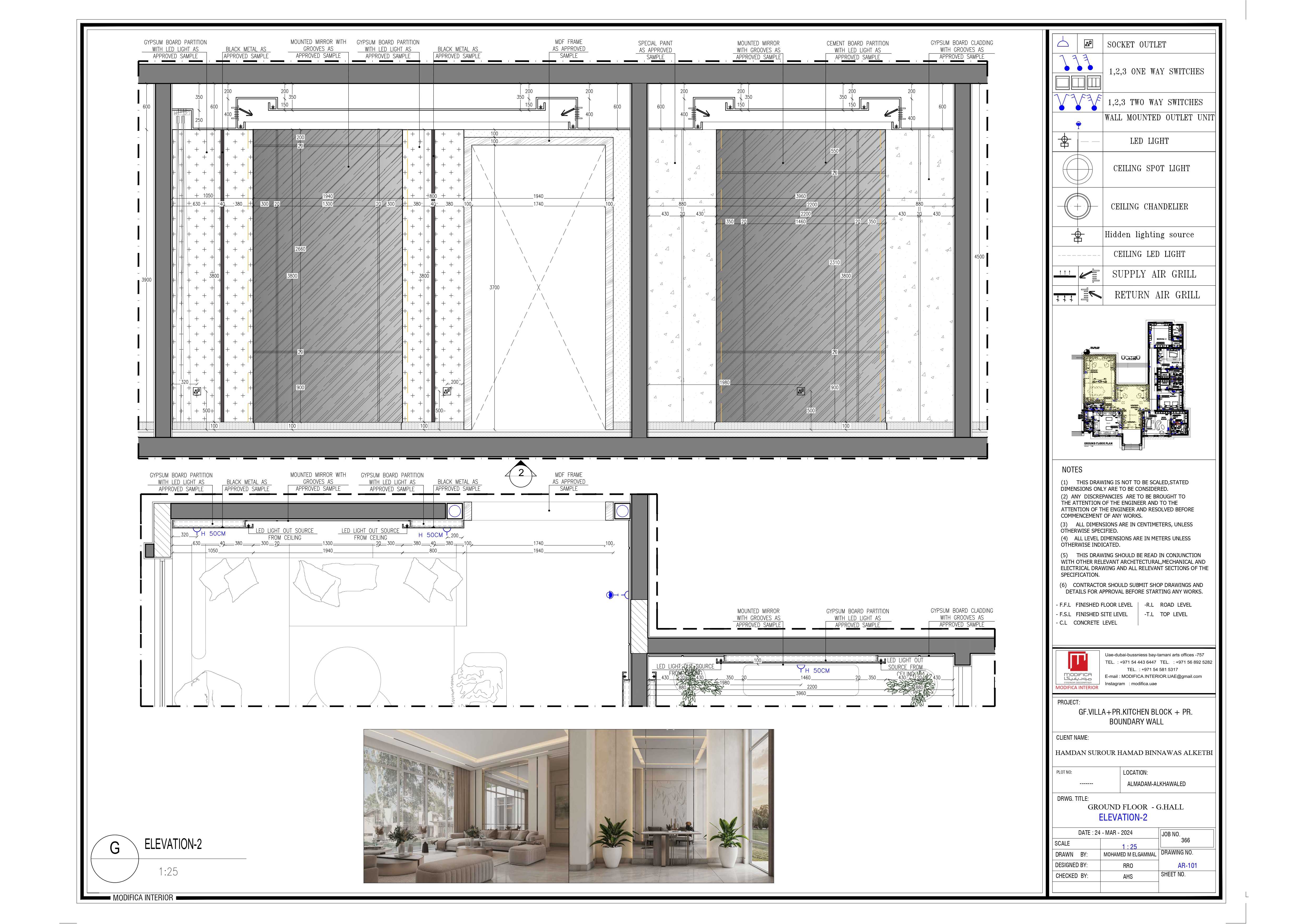 地面[大厅&&女孩房间]丨阿联酋丨ELGAMMAL STUDIO-21