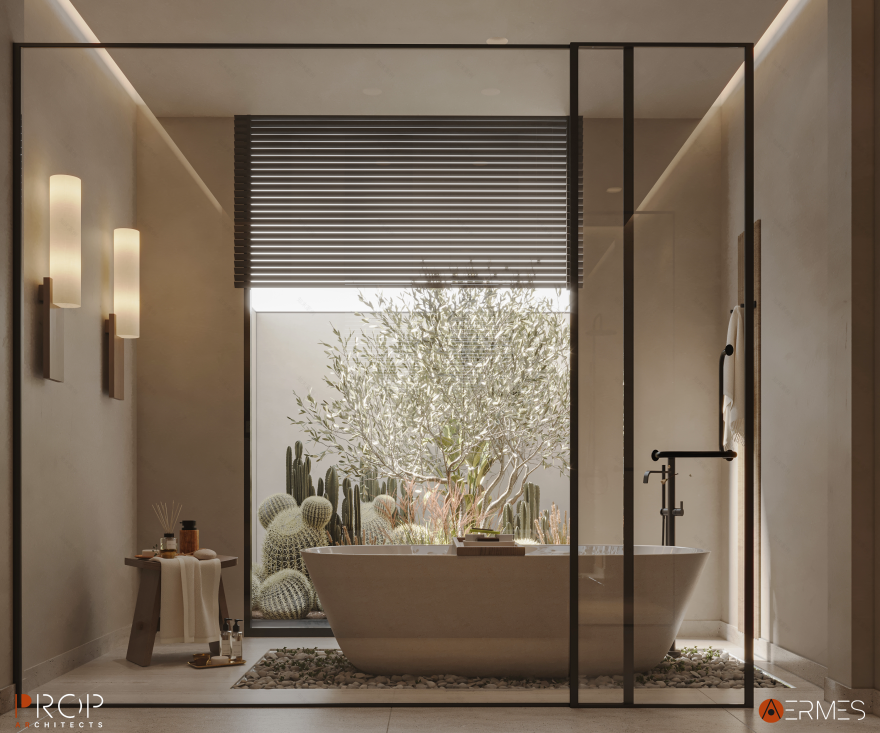 别墅室内装饰;别墅内部空间(结合常见语境,这里VILLA INTERIOR更可能指别墅的室内情况,比如室内装修、室内设计等方面,别墅室内装饰较符合常见表意,但别墅内部空间也可表达一定含义,若有具体场景信息可进一步精准翻译) 丨沙特阿拉伯吉赞丨PROP & AERMES ARCHITECTS-19