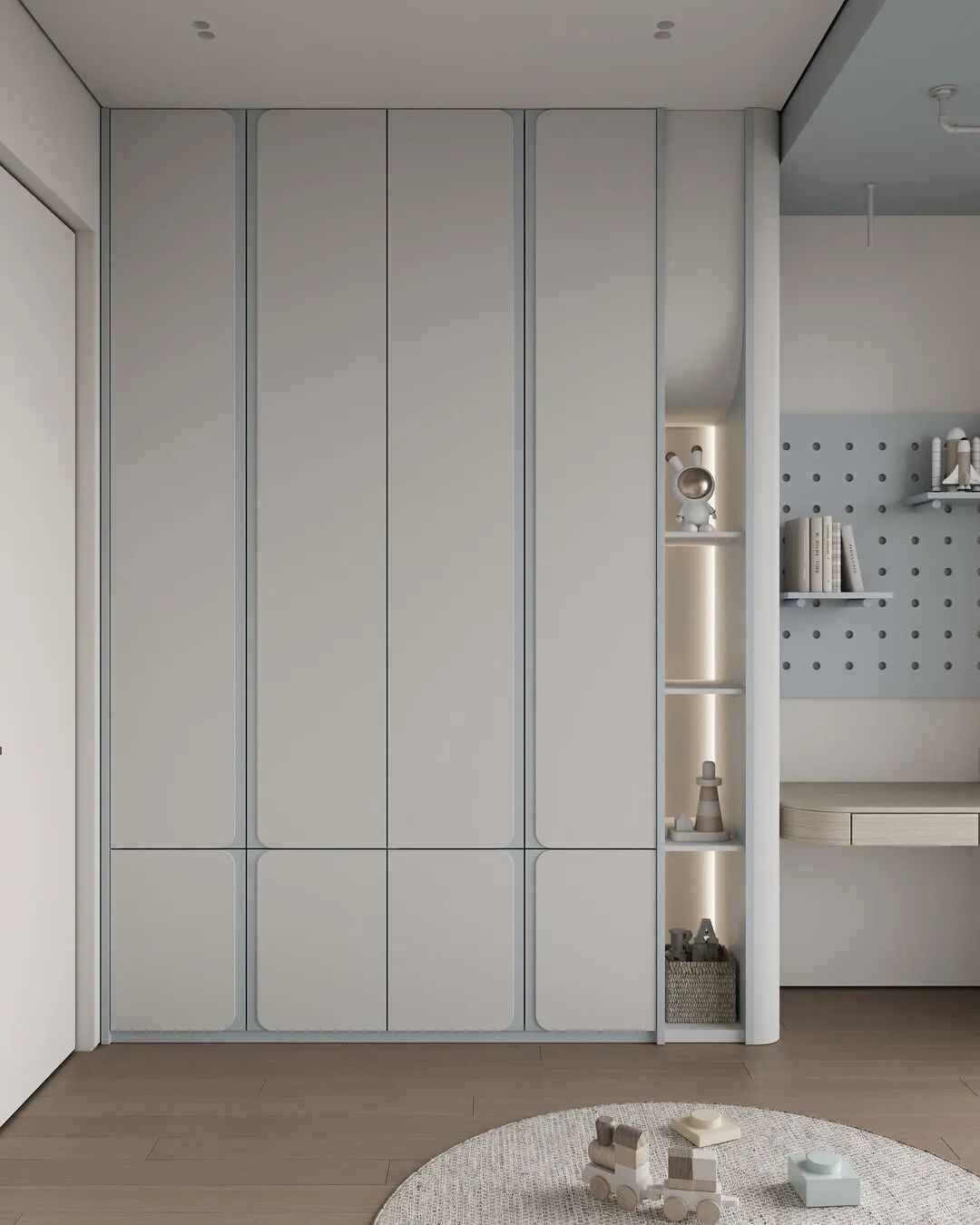 30款儿童房衣柜定制案例丨中国唐山丨业之峰-19