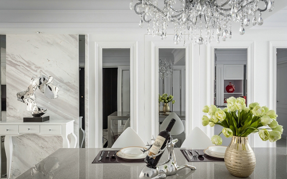 丰越设计打造现代原木金属风格样板间-18