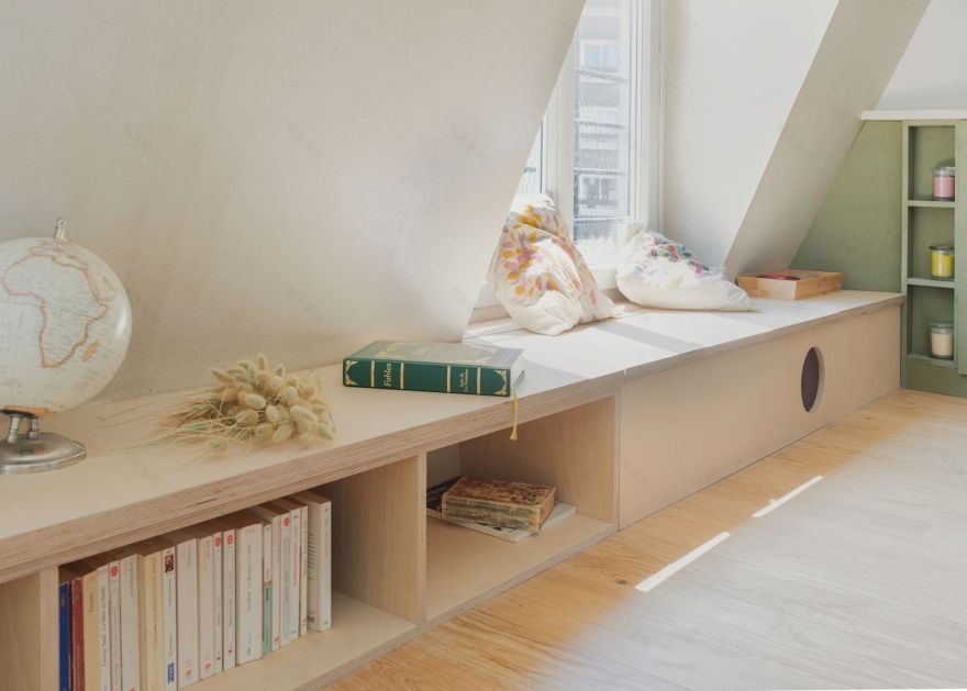 22㎡阁楼翻新以最大化小空间丨法国巴黎丨Inaugure工作室创始人Aliénor Louédin-22