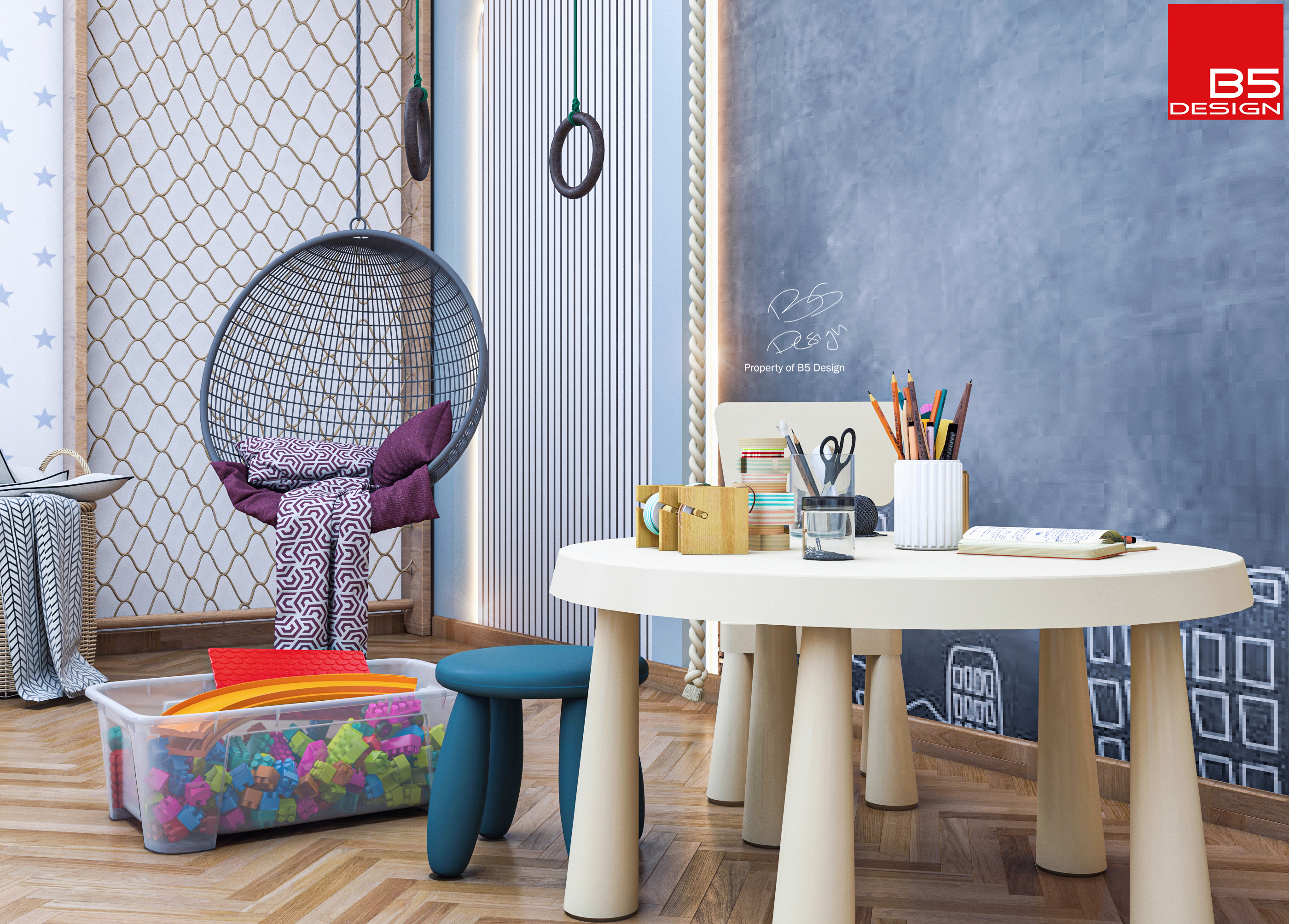 modern kid's room-5