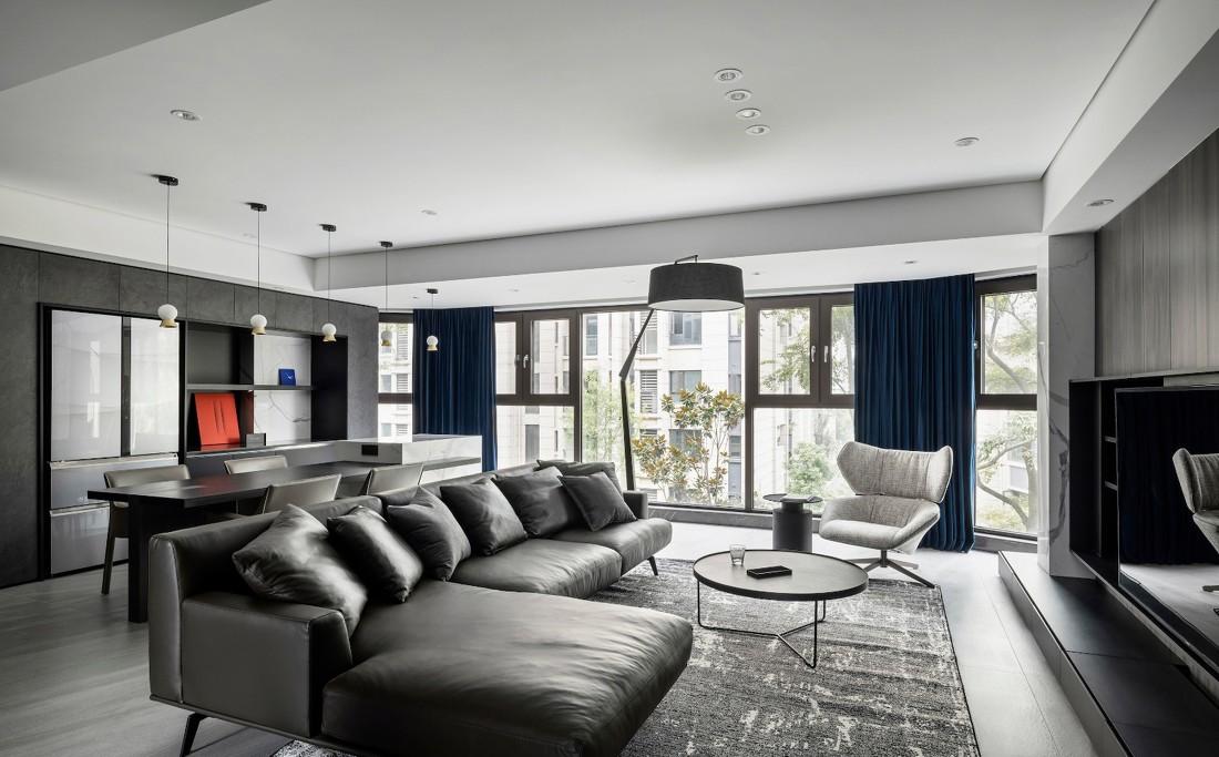 风水调和，空间延伸——起居室设计案例-11