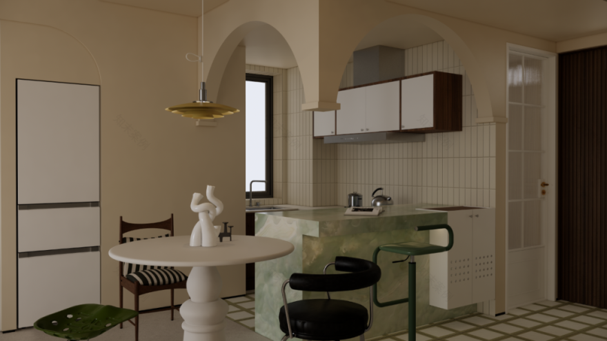 纳阳台开厨房·小空间轻法也能营造大而美丨中国南昌丨零陆设计-42