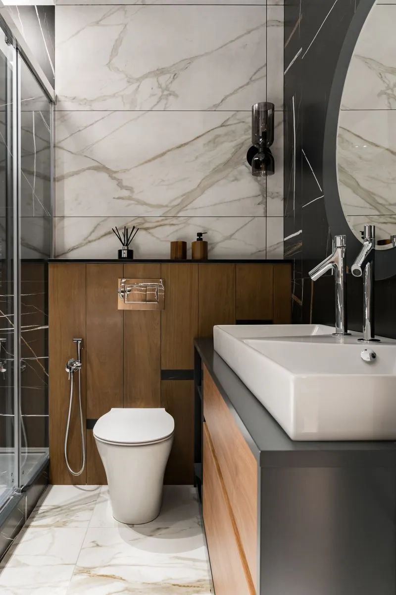 川谷堂 104㎡现代简约二人居丨Yulia Fambulova-38