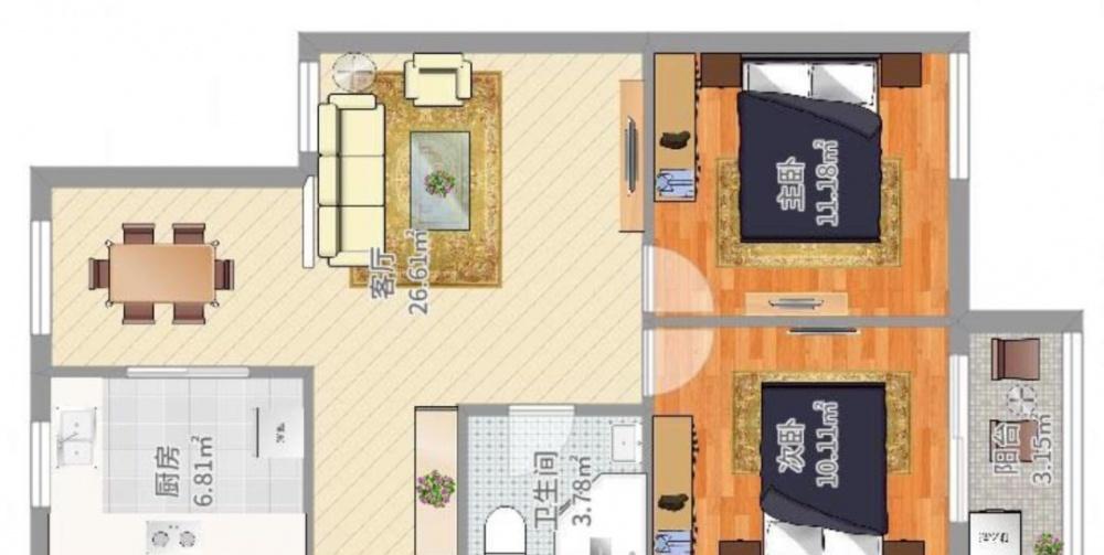 小户型老房翻新，打造宽敞明亮婚房-4