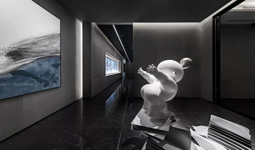 静谧高级灰 | 长沙卓越青竹湖售楼处设计鉴赏-26