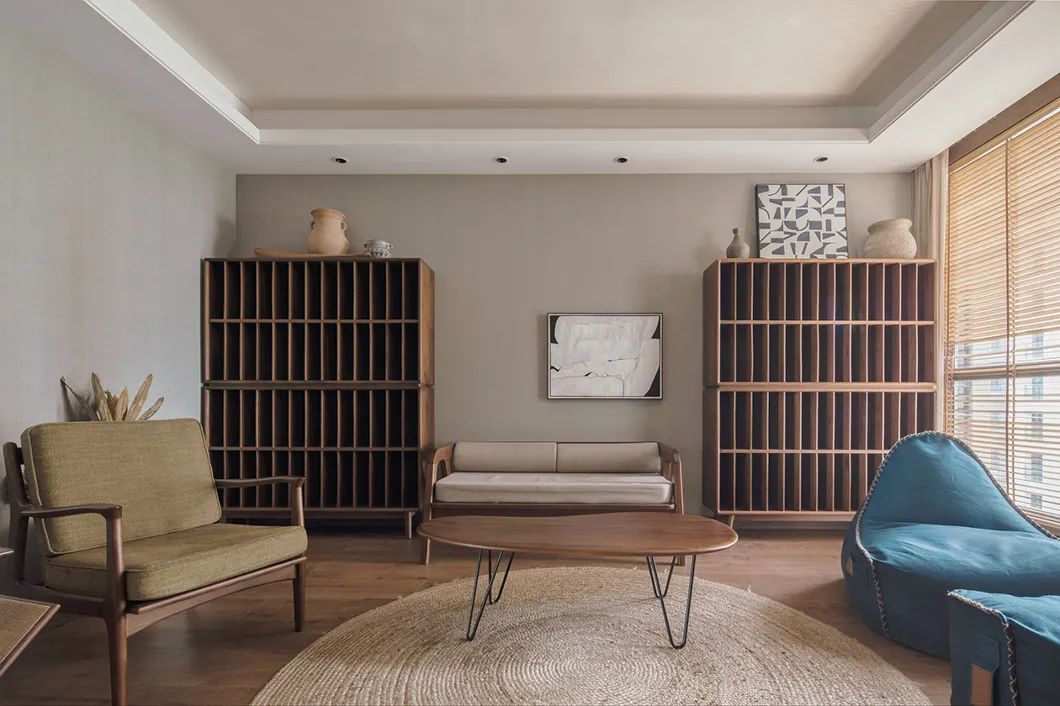 极简原木+禅意!打造通透互动的舒适家居空间-68