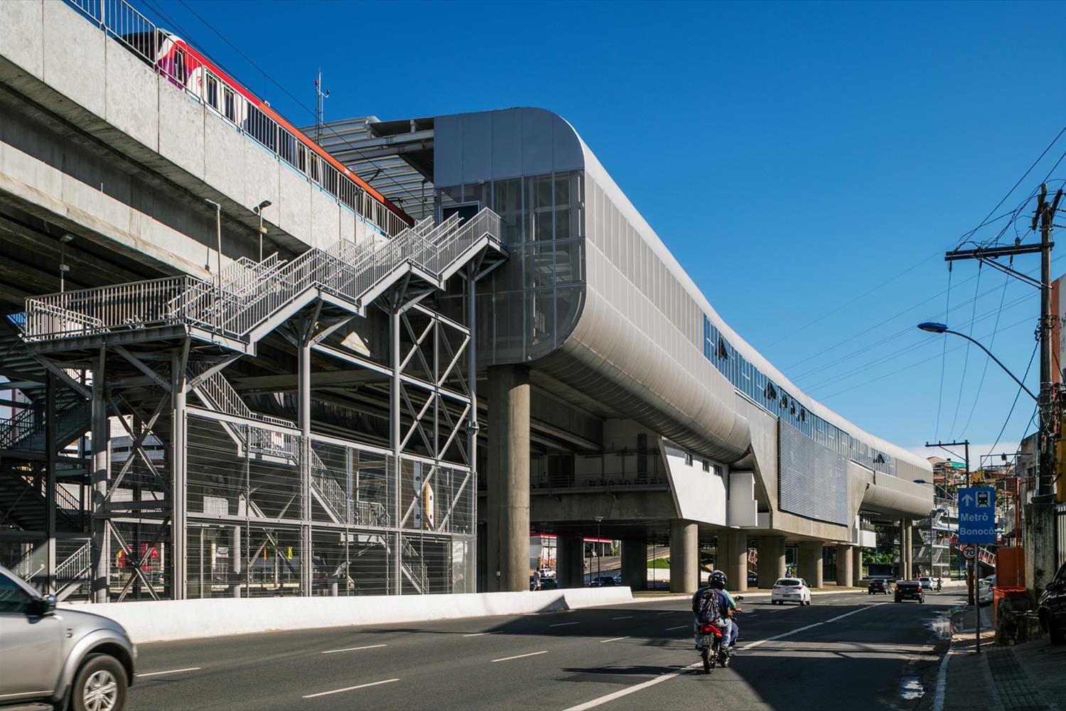 巴西悬浮式地铁站设计,环保舒适一体化-4