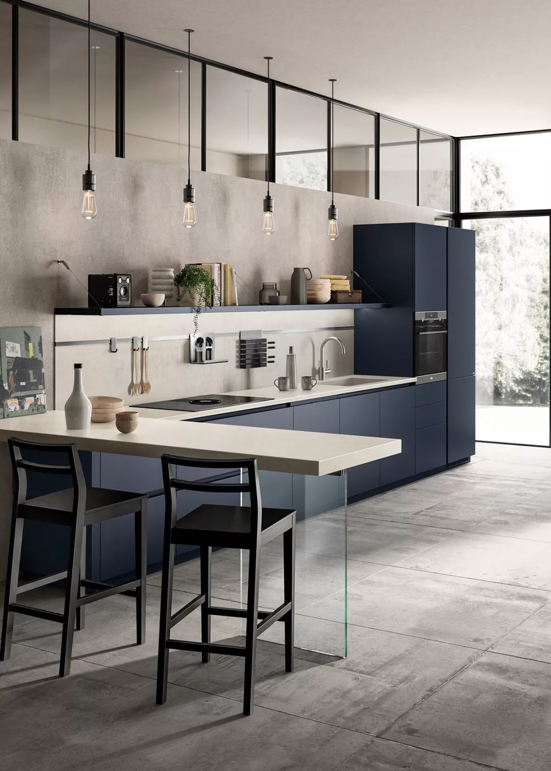 开放式厨房设计美学与实用兼具-16