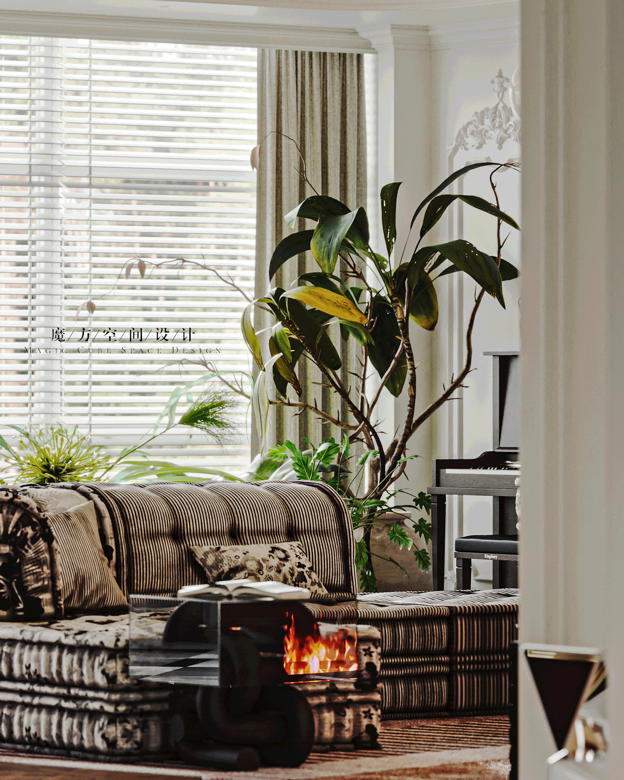 天津•法式复古住宅设计项目丨中国天津丨魔方空间设计-16