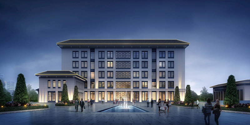 办公楼建筑外观设计案例效果图-19