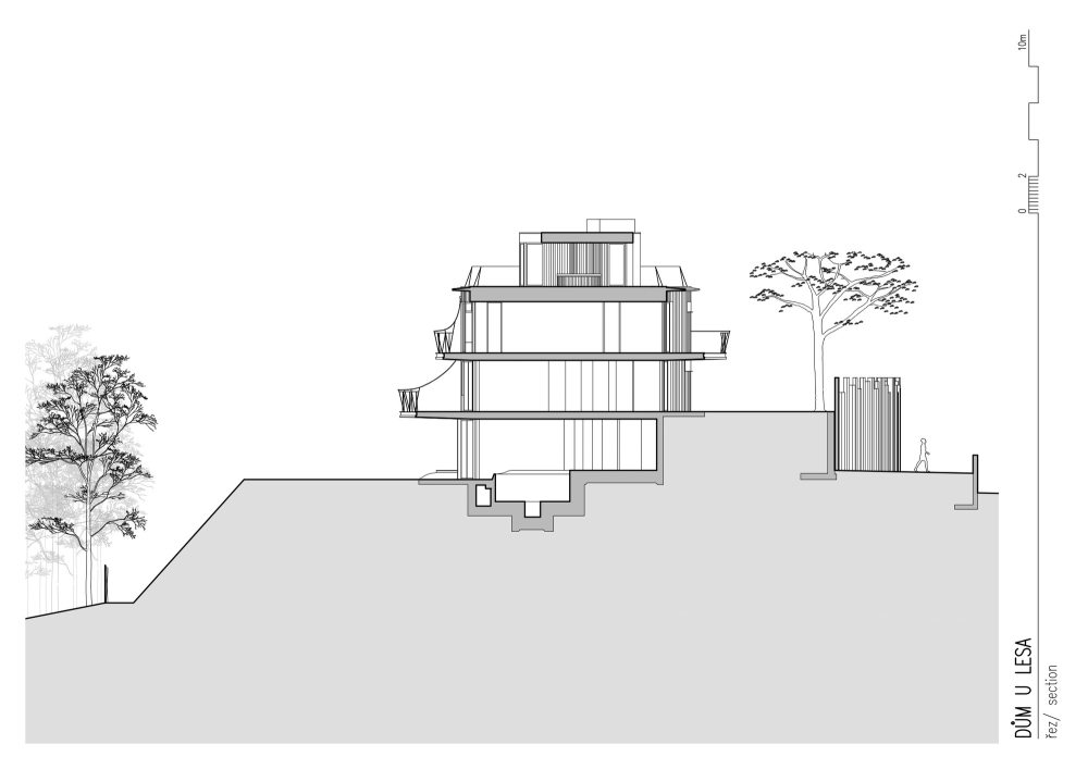 隐于林间的圆形之家-39