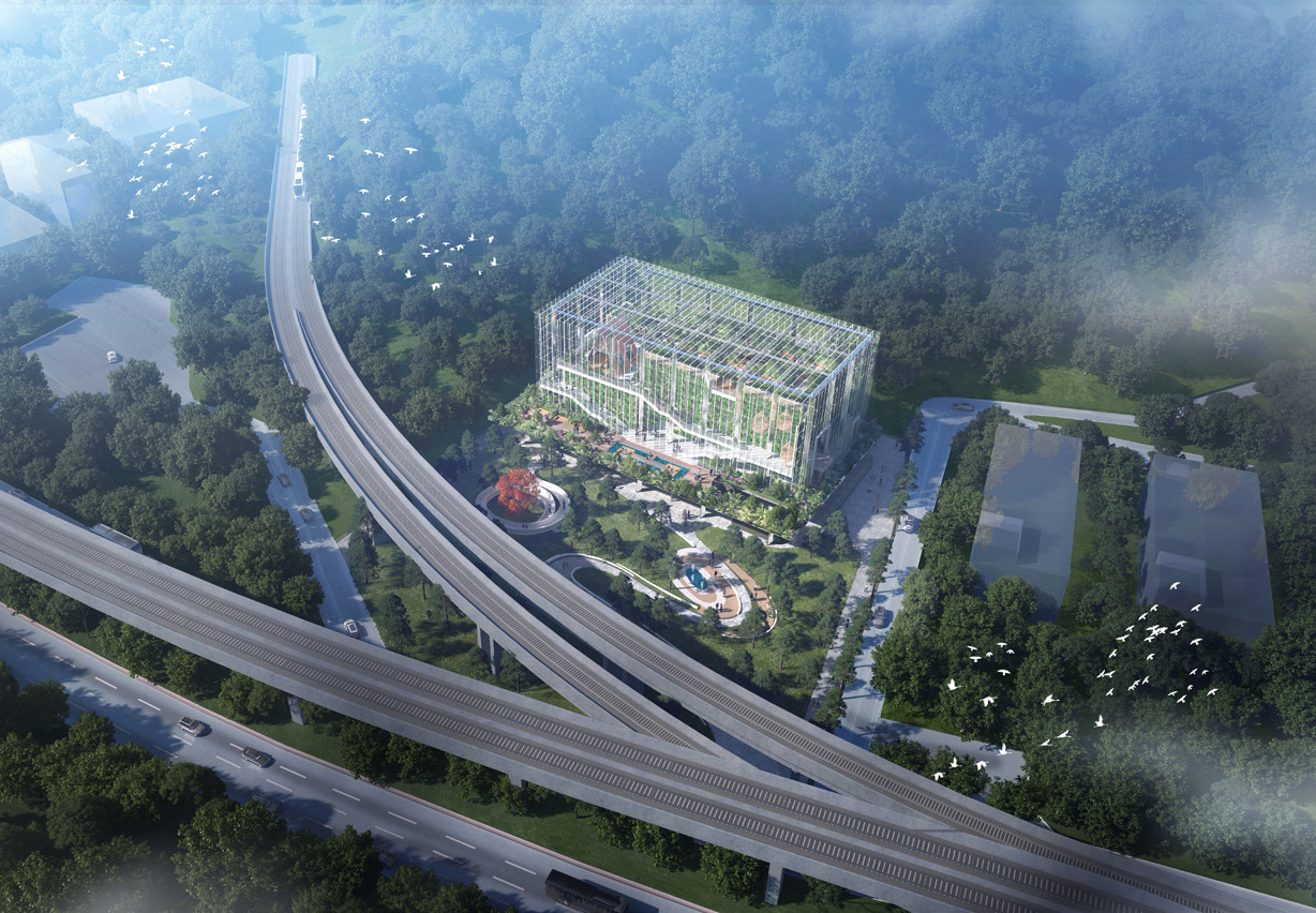 广州增城区荔湖街和黄变电站SU模型-1