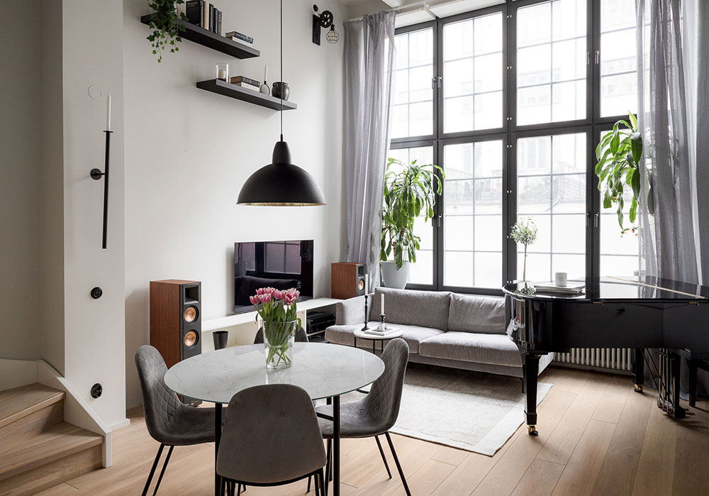 斯德哥尔摩工业风复式公寓-4