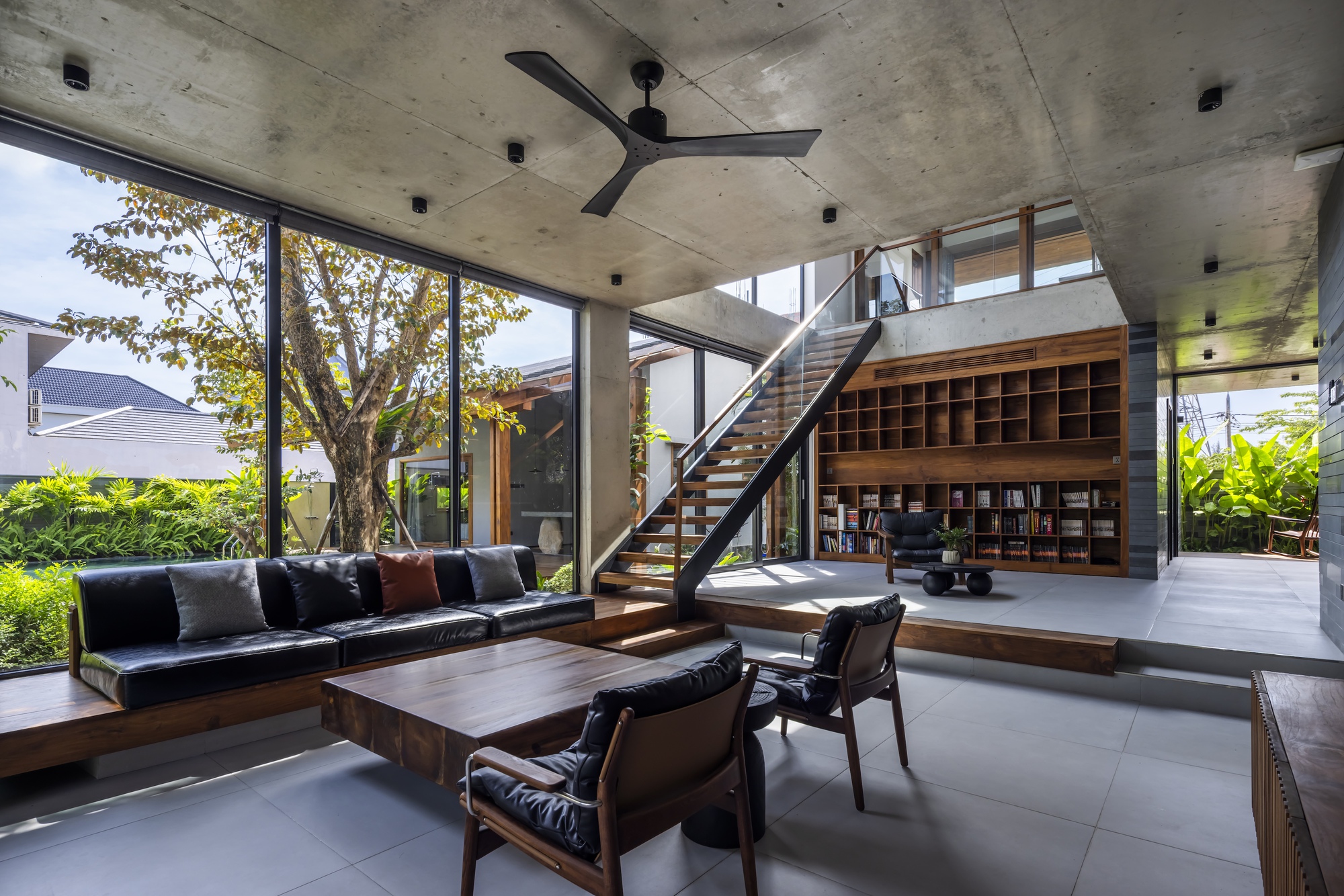 别墅庭院丨越南丨AN NAM Architecture-12