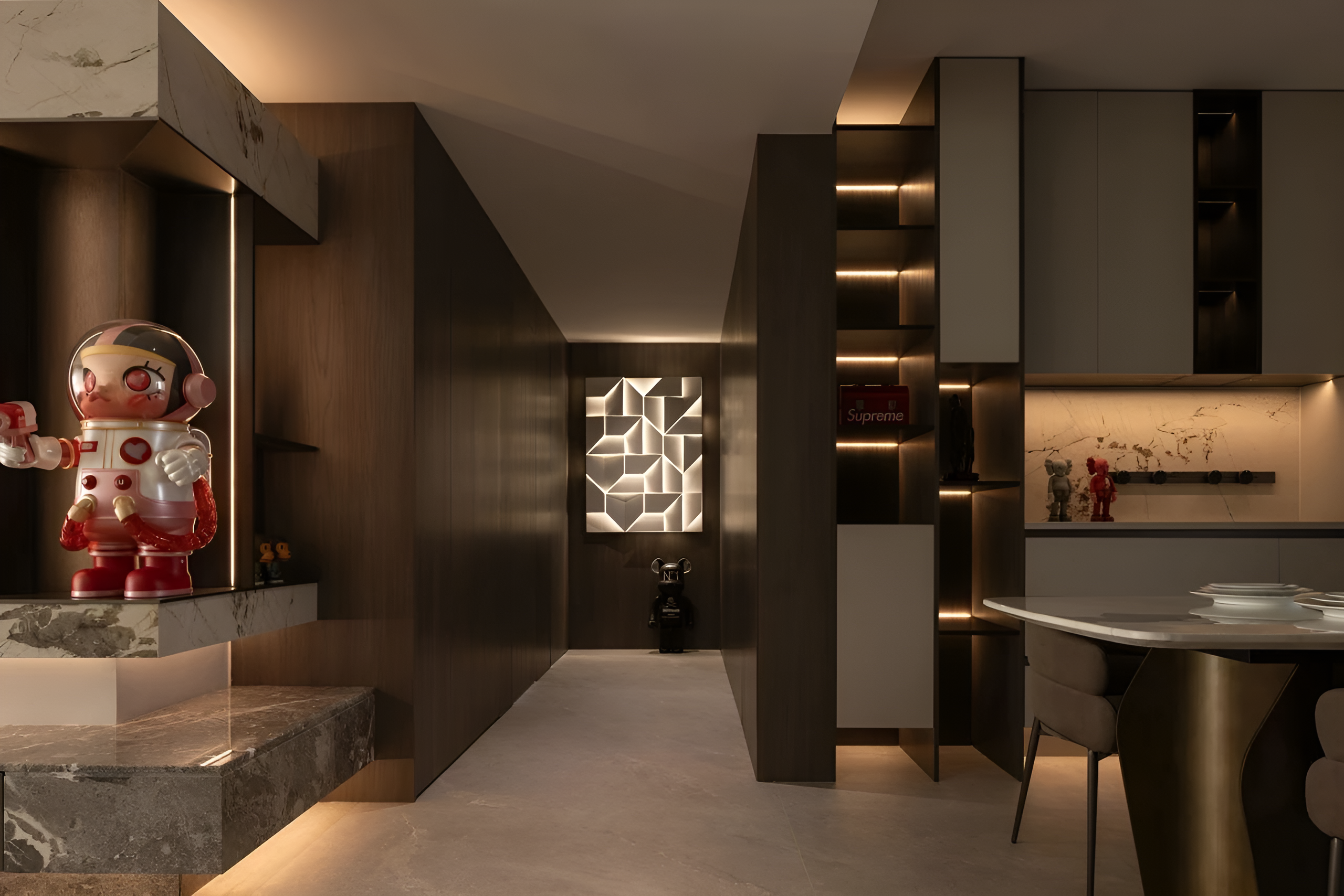 苏州200㎡私宅空间潮来巢往丨中国苏州丨递平方空间设计-33