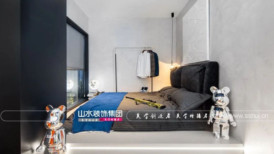 赛博朋克山水 S200 样板间丨山水空间装饰-67