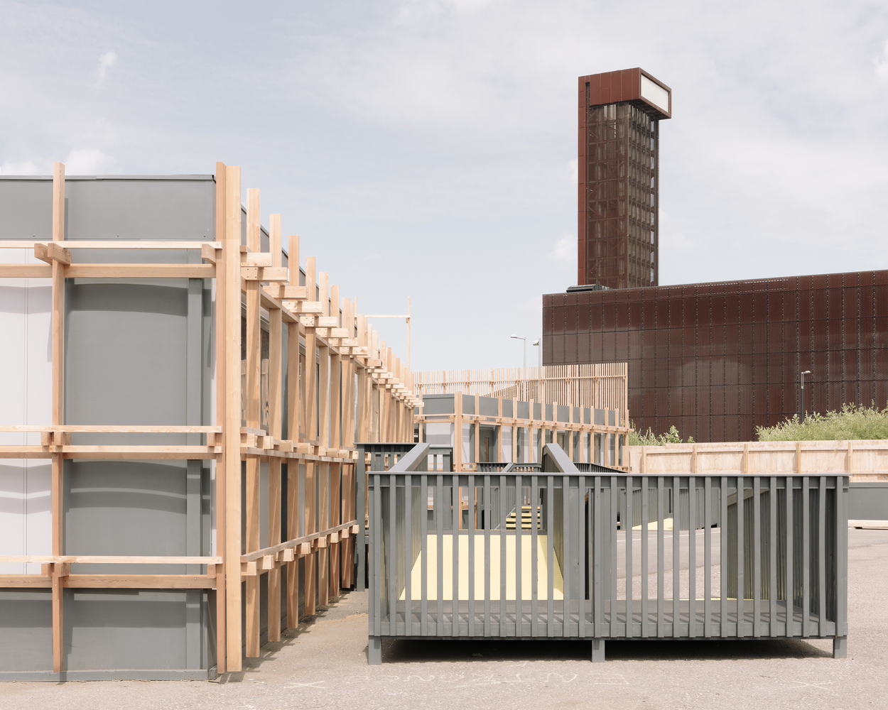 伦敦奥运公园临时建筑技能学校丨英国伦敦丨EBBA-1