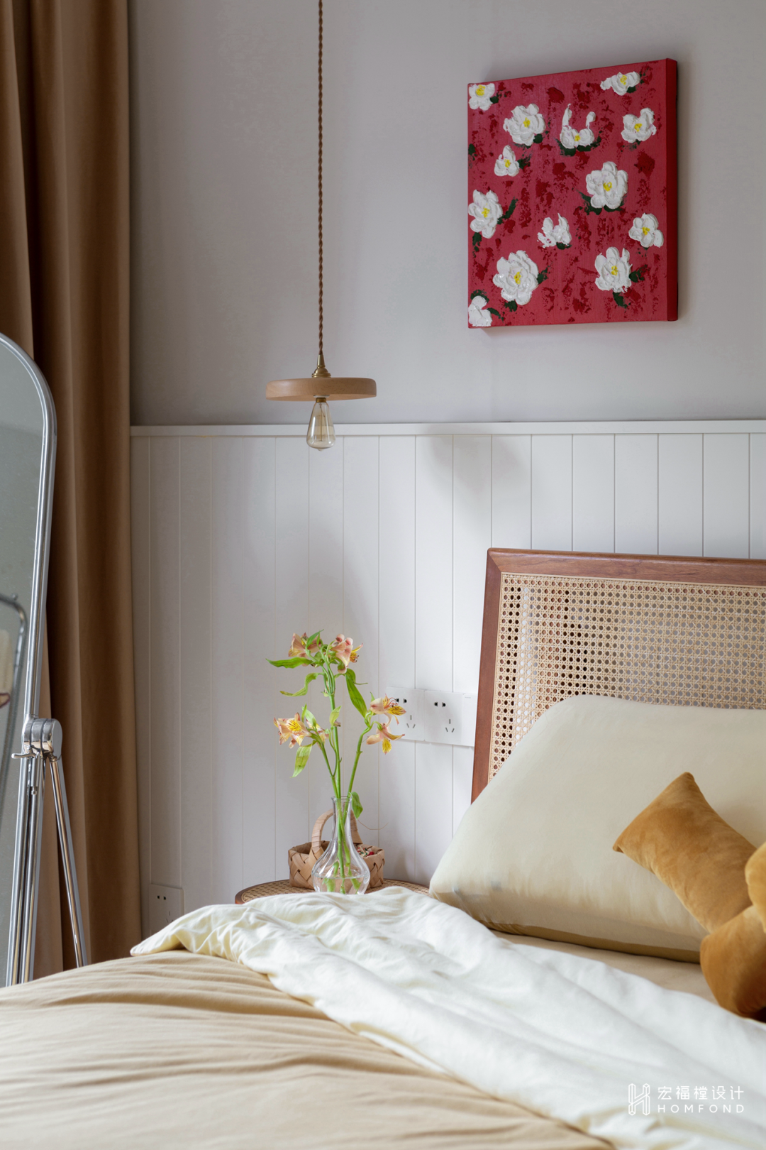 原木+奶茶色，随性自由的治愈空间 | 宏福樘设计-26