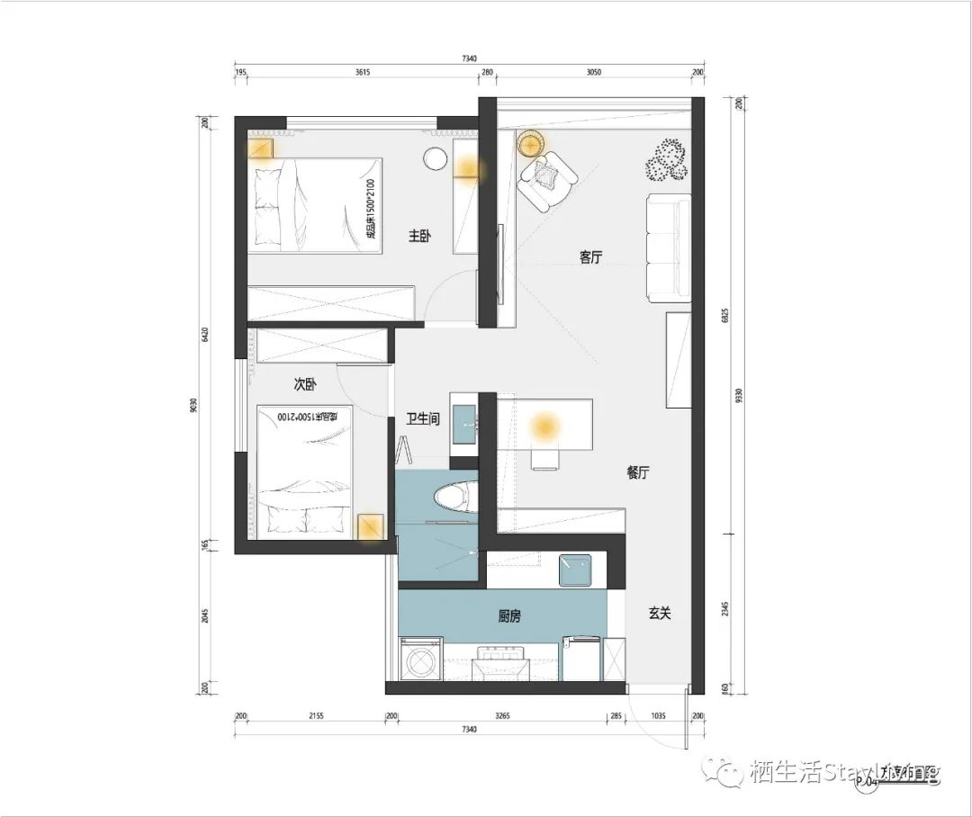 自然治愈系独居女性住宅设计丨中国深圳丨栖设计团队-10