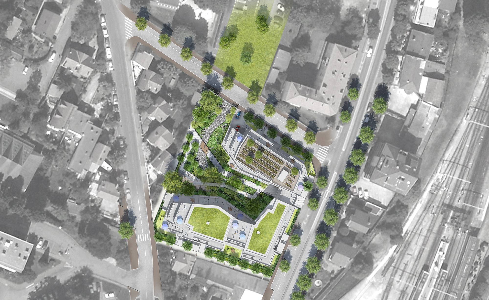 Quartier des quatre chemins住宅项目丨法国丨La Compagnie du Paysage等-36