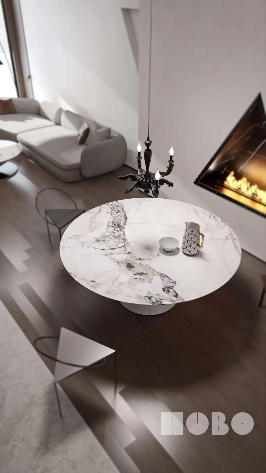 三角美学 · 胡博设计师的现代家居艺术丨HUBO DESIGNER-36