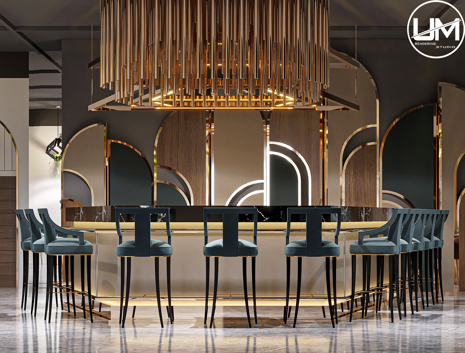 Luxurious Restaurant Interior,Lahore-10