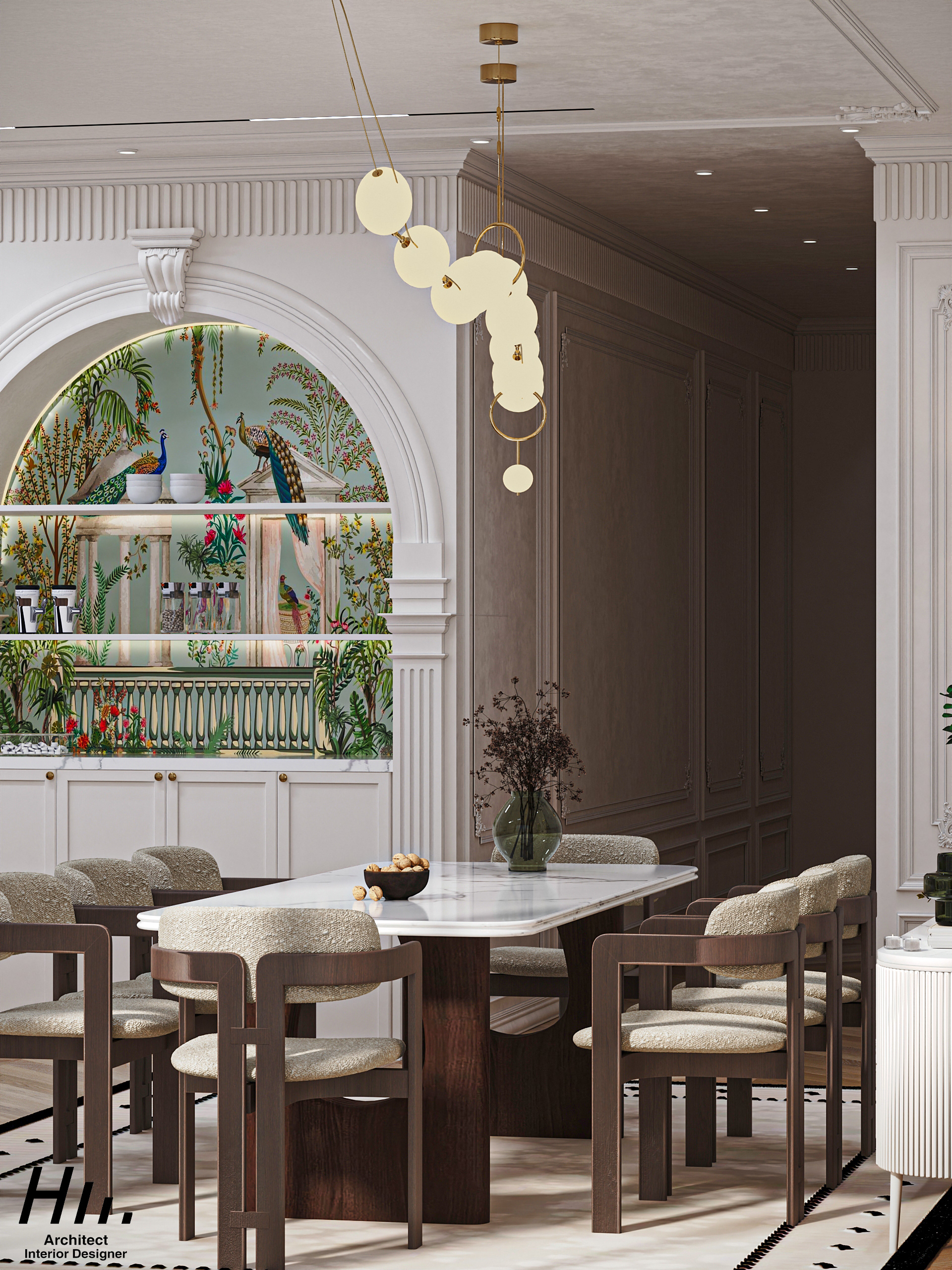 客厅与餐厅丨Hesham Mamdoh-2